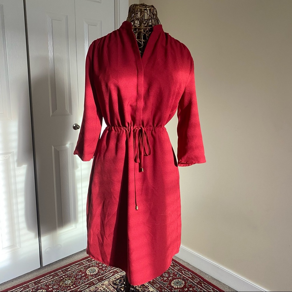 Red Shirt Dress